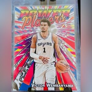 Victor Wembanyama Basketball Card Topps Power Players San Antonio Spurs